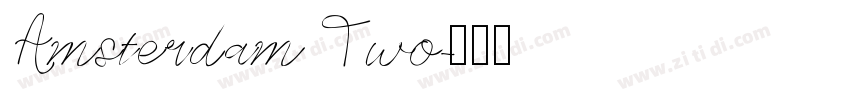Amsterdam Two字体转换